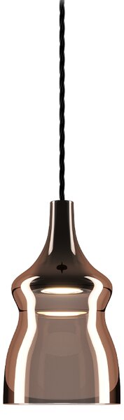 Lodes 15415 4627 Nostalgia small glossy bronze, bronzové sklo/černý závěs, 7W LED 2700K, prům. 12,5cm