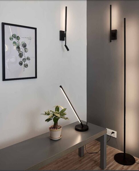 Mantra 6736 Torch, černá otočná stojací lampa LED 25W 3000K, výška 171cm