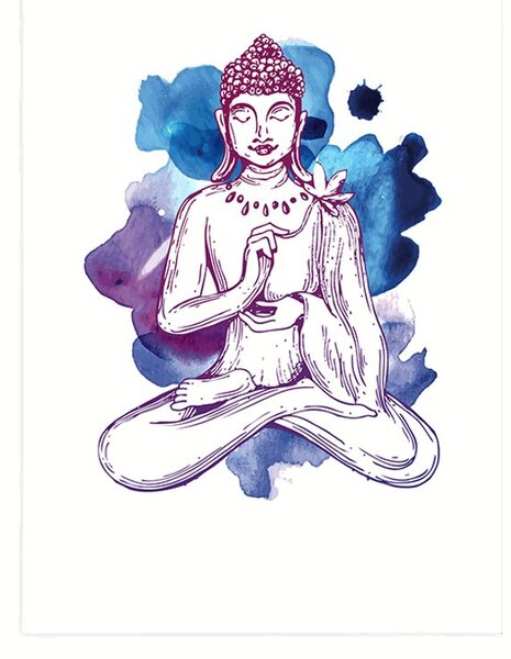 Plakát ilustrace Buddhy