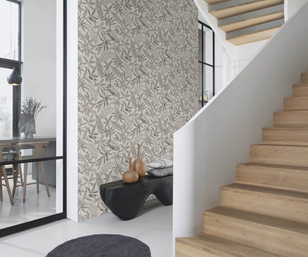 RASCH | Vliesová tapeta na zeď Schöner Wohnen 600575 | 0,53 x 10,05 m | šedá, černá