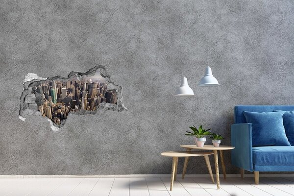 Fototapeta díra na zeď 3D New York z ptačího pohledu nd-b-35764394