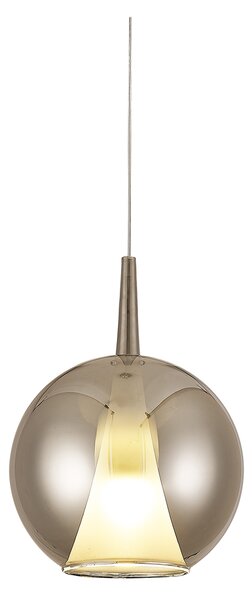 Mantra 8242 Elsa, závěs ve tvaru koule z chromového skla 1xE27, průměr 25cm