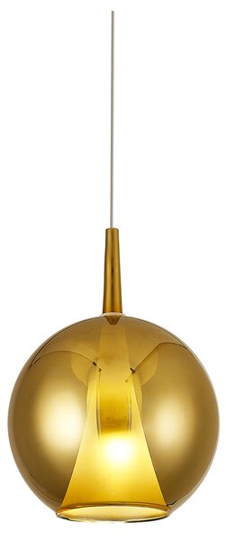 Mantra 8243 Elsa, závěs ve tvaru koule ze zlatého skla 1xE27, průměr 25cm
