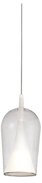 Mantra 8250 Elsa, závěs ve tvaru skleničky z transparentního skla 1xE27, průměr 17cm