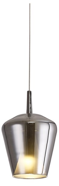 Mantra 8247 Elsa, závěs ve tvaru zvonu z chromového skla 1xE27, průměr 22,5cm