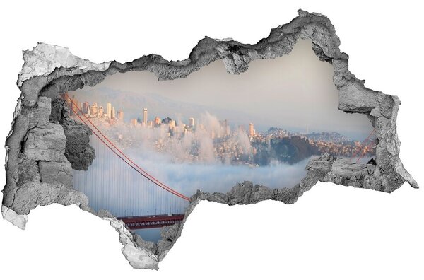 Fototapeta díra na zeď 3D Most San Francisco nd-b-4223048