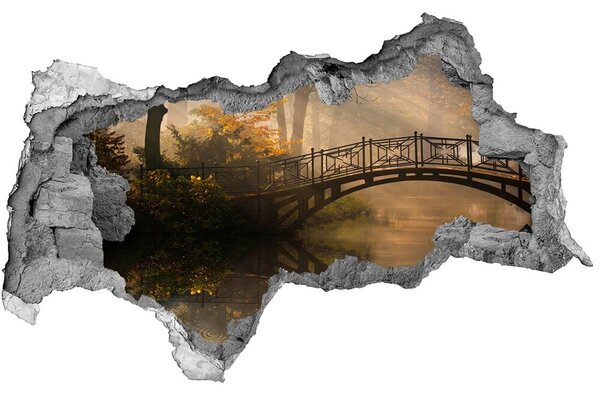 Díra 3D ve zdi nálepka Starý most podzim nd-b-44630410