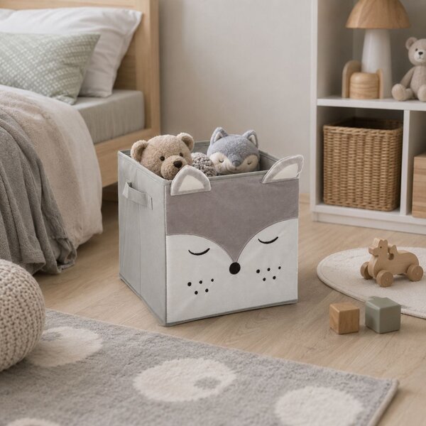 Úložný box Wolf, 29x29x29 cm, šedá