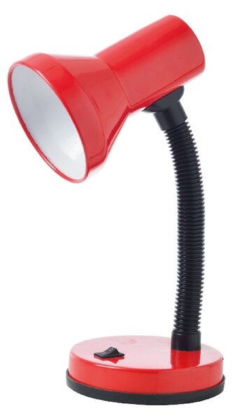 ACA DECOR Retro stolní lampa PAVLOVA, červená barva