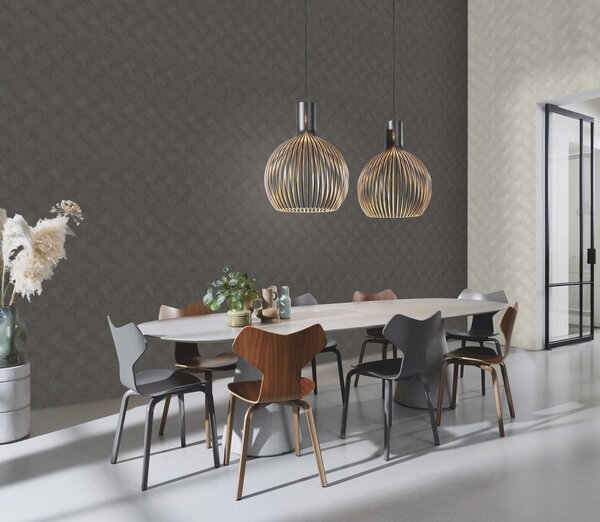 RASCH | Vliesová tapeta na zeď Sky Lounge 608168 | 0,53 x 10,05 m | černá, hnědá, modrá