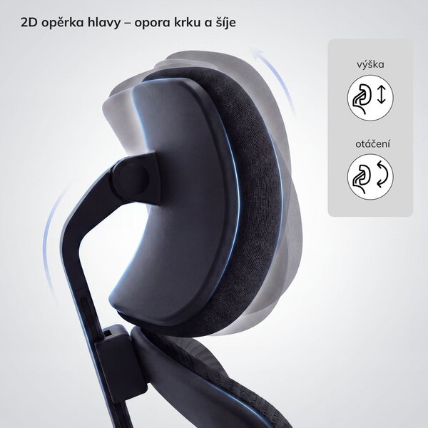 Ergonomická kancelářská židle se síťovinou černá AXIS