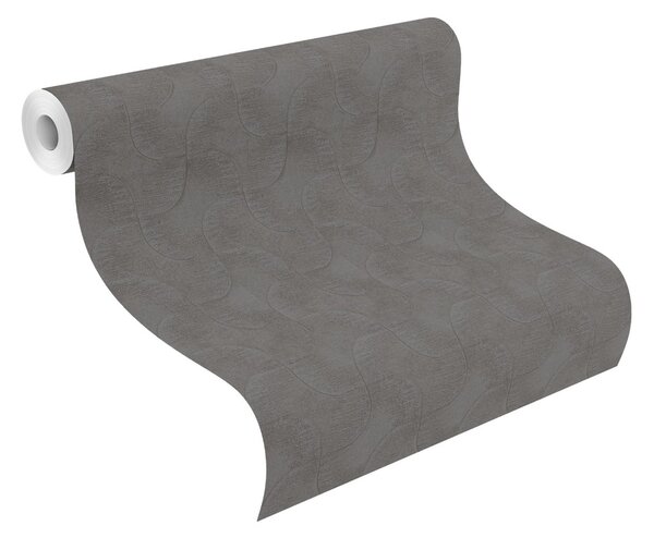 RASCH | Vliesová tapeta na zeď Sky Lounge 608168 | 0,53 x 10,05 m | černá, hnědá, modrá