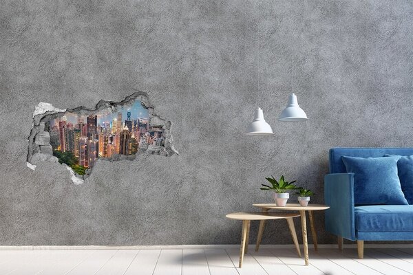 Fototapeta díra na zeď 3D nálepka Hongkong nd-b-52987646