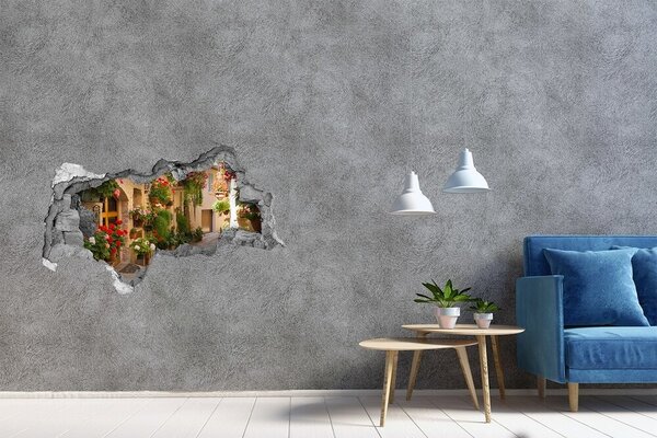 Fototapeta díra na zeď 3D Romantická ulička nd-b-53374967