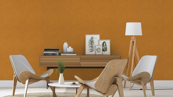 RASCH | Vliesová tapeta na zeď Paraíso 330137 | 0,53 x 10,05 m | oranžová