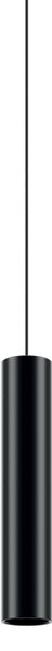 Lodes 09622 2000 A-tube small, černé závěsné válcové svítidlo, 1x10W LED GU10, výška 30cm