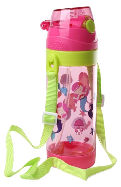 Dětská láhev na pití s brčkem TORO 550ml MIX motivů