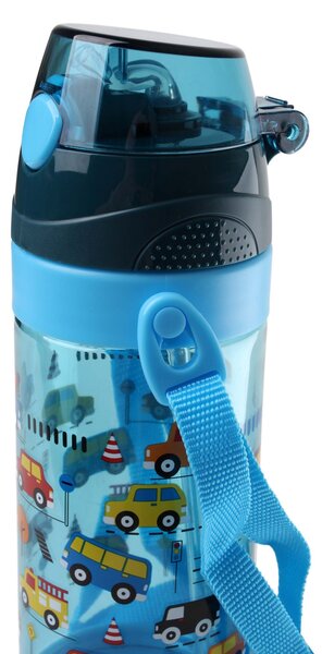 Dětská láhev na pití s brčkem TORO 550ml MIX motivů