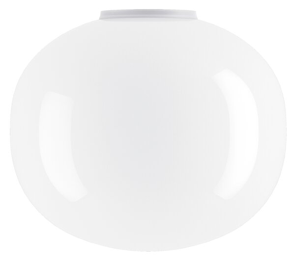 Lodes 18744 1200 Volum 42, stropní/nástěnné svítidlo z bílého foukaného skla, 1x25W E27, prům.42cm