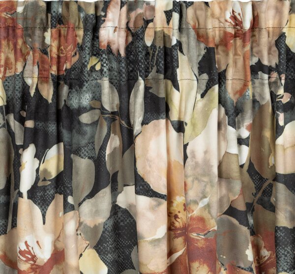 ZATEMŇOVACÍ ZÁVĚS NA PÁSCE BETTY 140X300 CM KVĚTY