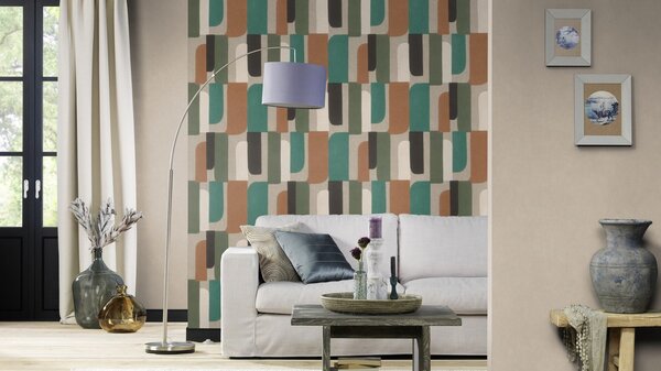 RASCH | Vliesová tapeta na zeď Paraíso 330038 | 0,53 x 10,05 m | béžová