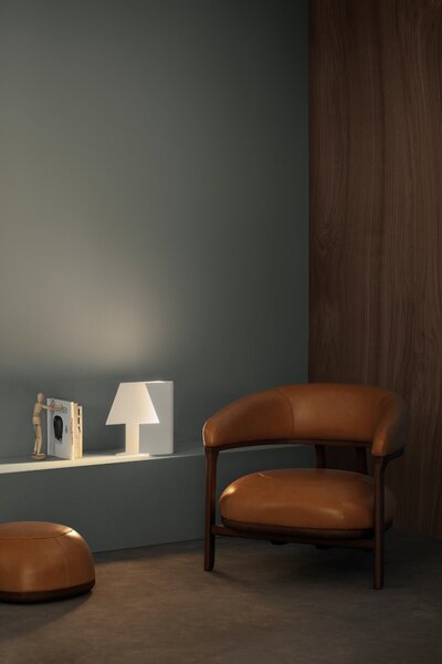 Mantra 7246 Book, designová bílá stolní lampa pravá, LED 7W 3000K, výška 23,3cm