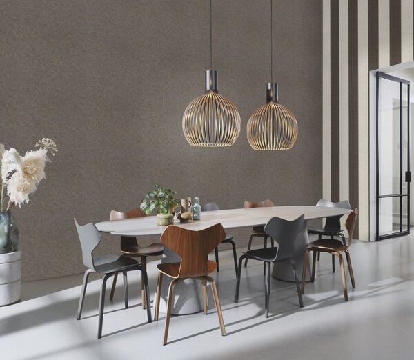 RASCH | Vliesová tapeta na zeď Schöner Wohnen 600971 | 0,53 x 10,05 m | šedá, hnědá, zlatá