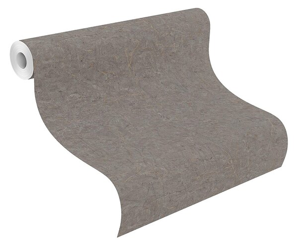 RASCH | Vliesová tapeta na zeď Schöner Wohnen 600971 | 0,53 x 10,05 m | šedá, hnědá, zlatá