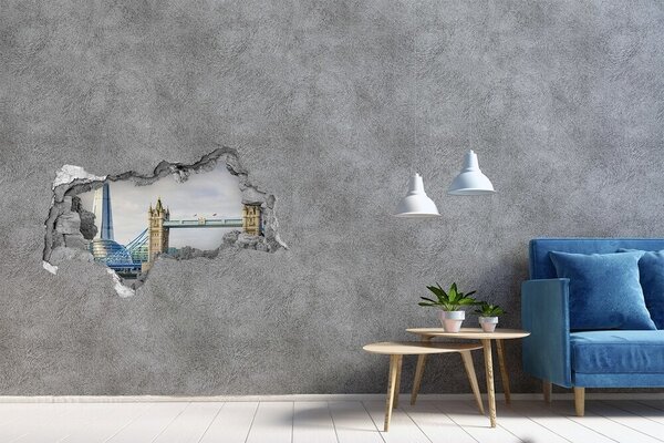 Fototapeta díra na zeď 3D Temže Londýn nd-b-59842518