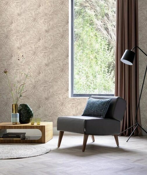RASCH | Vliesová tapeta na zeď Allegretto 542554 | 0,53 x 10,05 m | béžová, hnědá