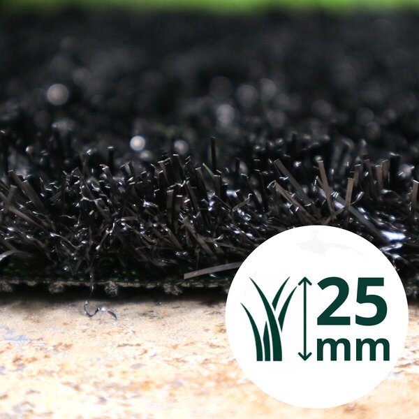 Europe Grass, Umělá tráva PartyGrass Black, na míru, šíře 4m, černá
