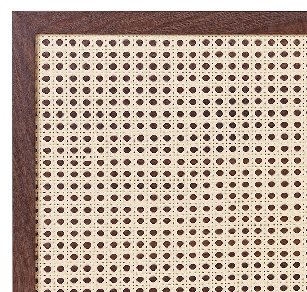 Postel Ratan MONPAZIER 140 x 200 cm Tmavě hnědá