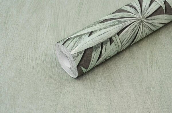 RASCH | Vliesová tapeta na zeď Allegretto 542561 | 0,53 x 10,05 m | černá, zelená