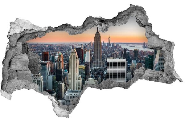 Fototapeta díra na zeď 3D New York nd-b-60595305