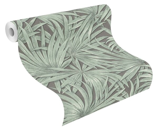 RASCH | Vliesová tapeta na zeď Allegretto 542561 | 0,53 x 10,05 m | černá, zelená
