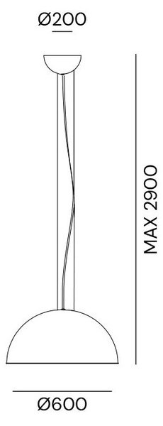 Il Fanale 251.04.FF Galileo, závěsné svítidlo železo/železo, 1x15W E27, průměr 60cm
