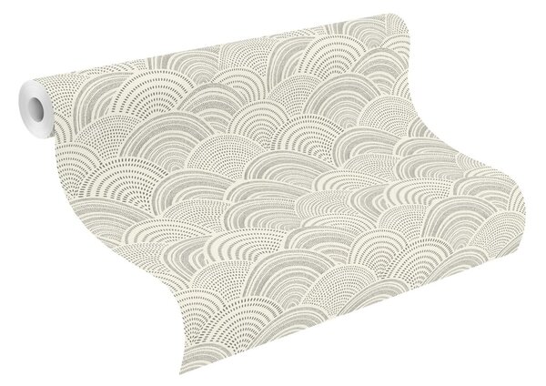RASCH | Vliesová tapeta na zeď Allegretto 581416 | 0,53 x 10,05 m | krémová, černá
