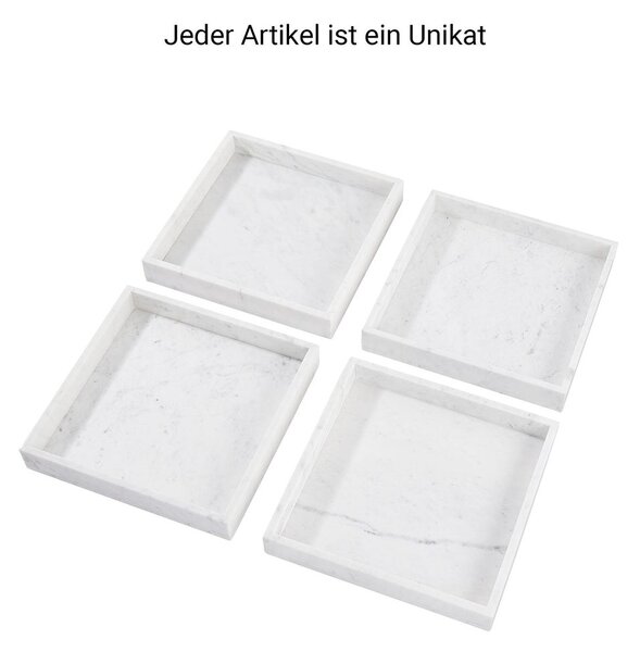 MARBLE Mramorový tác - bílá