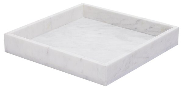 MARBLE Mramorový tác - bílá