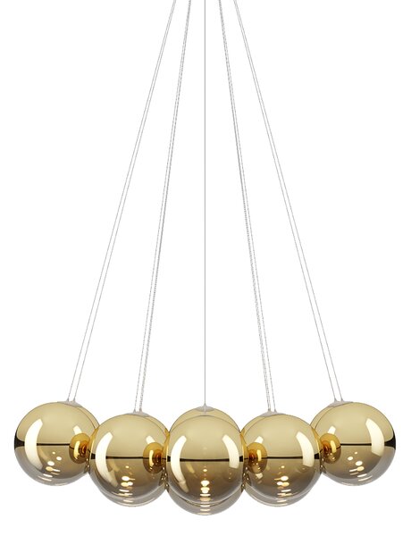 Lodes 22124 4630 Random Cloud 14 ø28, závěsné svítidlo LED 14 x 5W 3000K, bronzové sklo, rozměr 125x112cm