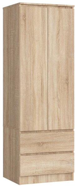 Šatní skříň se šuplíky 60 cm WREN - dub sonoma
