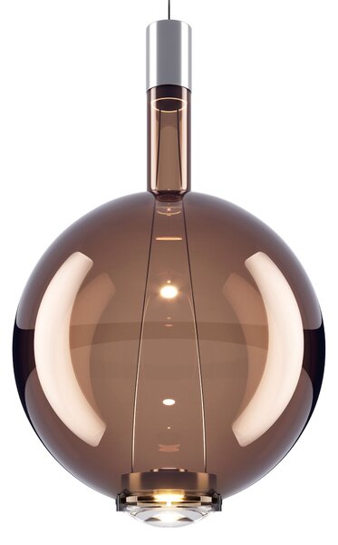 Lodes 14823 4627 Sky-Fall Round Large, závěsné svítidlo z bronzového skla, 14W LED 2700K dim, průměr 34cm