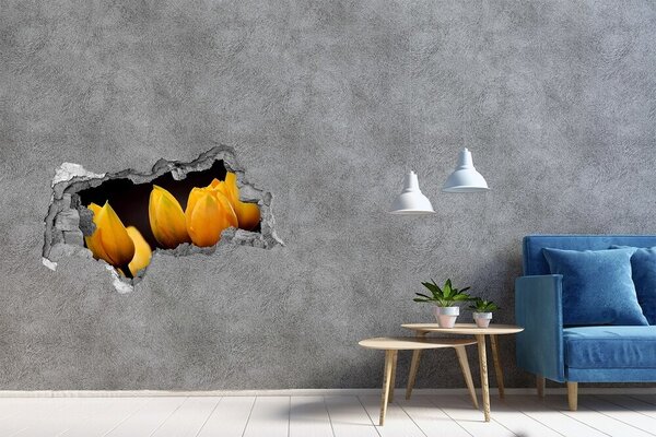 Samolepící díra nálepka Žluté tulipány nd-b-64836622