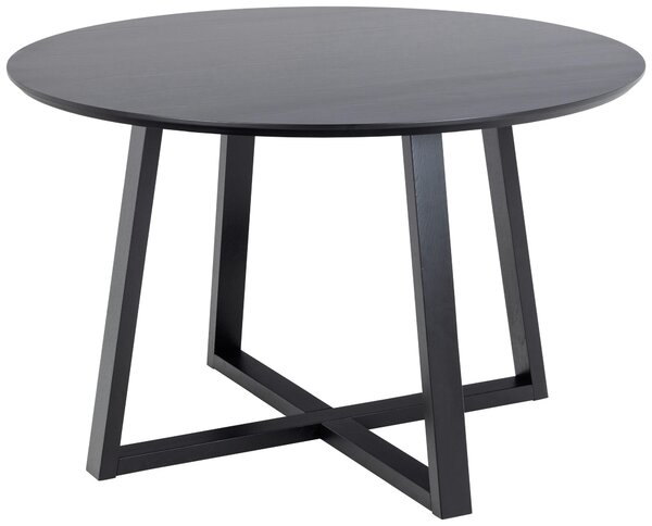 JÍDELNÍ STŮL, dub, černá, 120/75 cm P & B - Jídelní stoly, Online Only