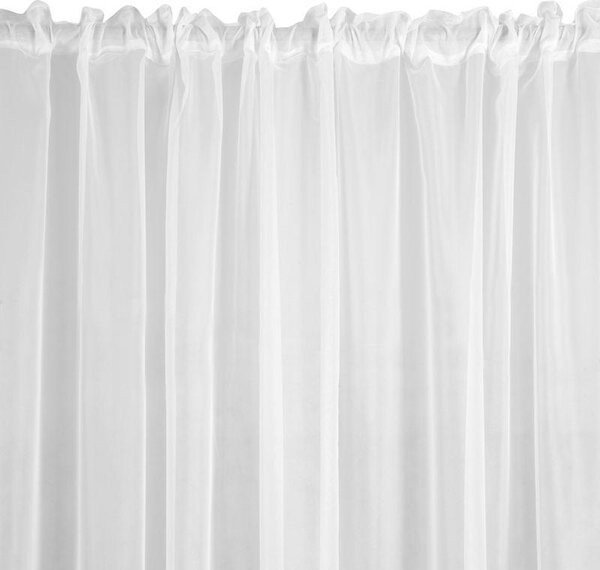 Bílá záclona LUCY na pásce 200 x 270 cm