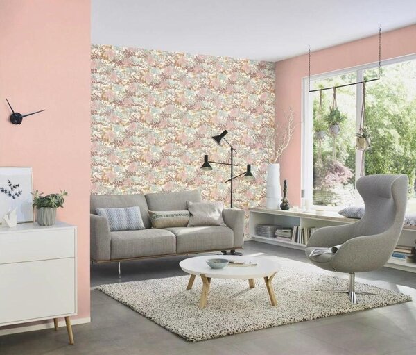 RASCH | Vliesová tapeta na zeď Allegretto 690736 | 0,53 x 10,05 m | růžová