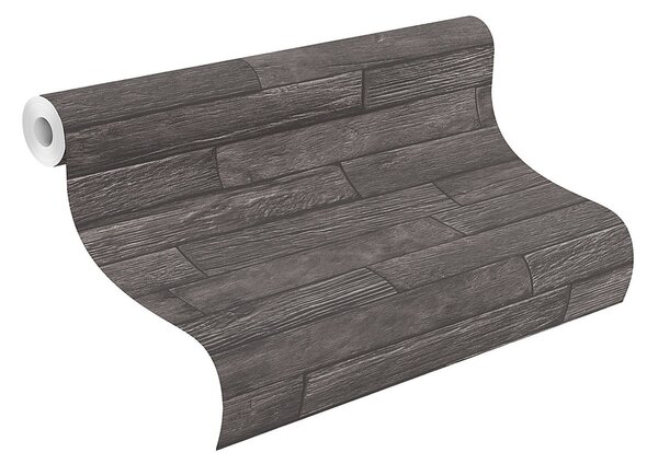 RASCH | Vliesová tapeta na zeď Allegretto 822533 | 0,53 x 10,05 m | černá, šedá