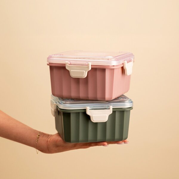 Obědový box POPPIE khaki 783340