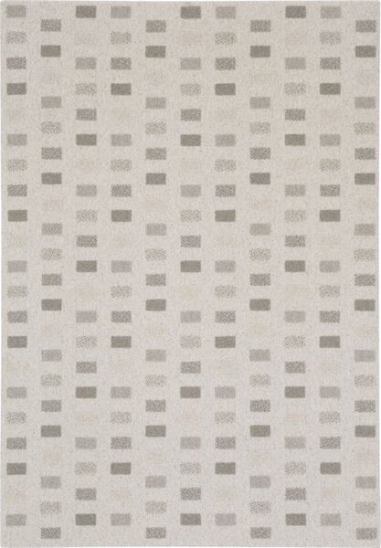 Kusový koberec vlněný Agnella Noble Amore Geometrický světle šedý Rozměr: 160x230 cm