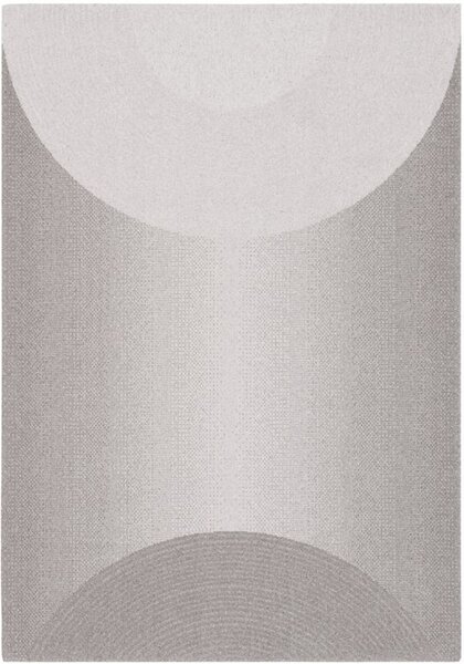 Kusový koberec vlněný Agnella Noble Caso Geometrický světle šedý Rozměr: 133x195 cm